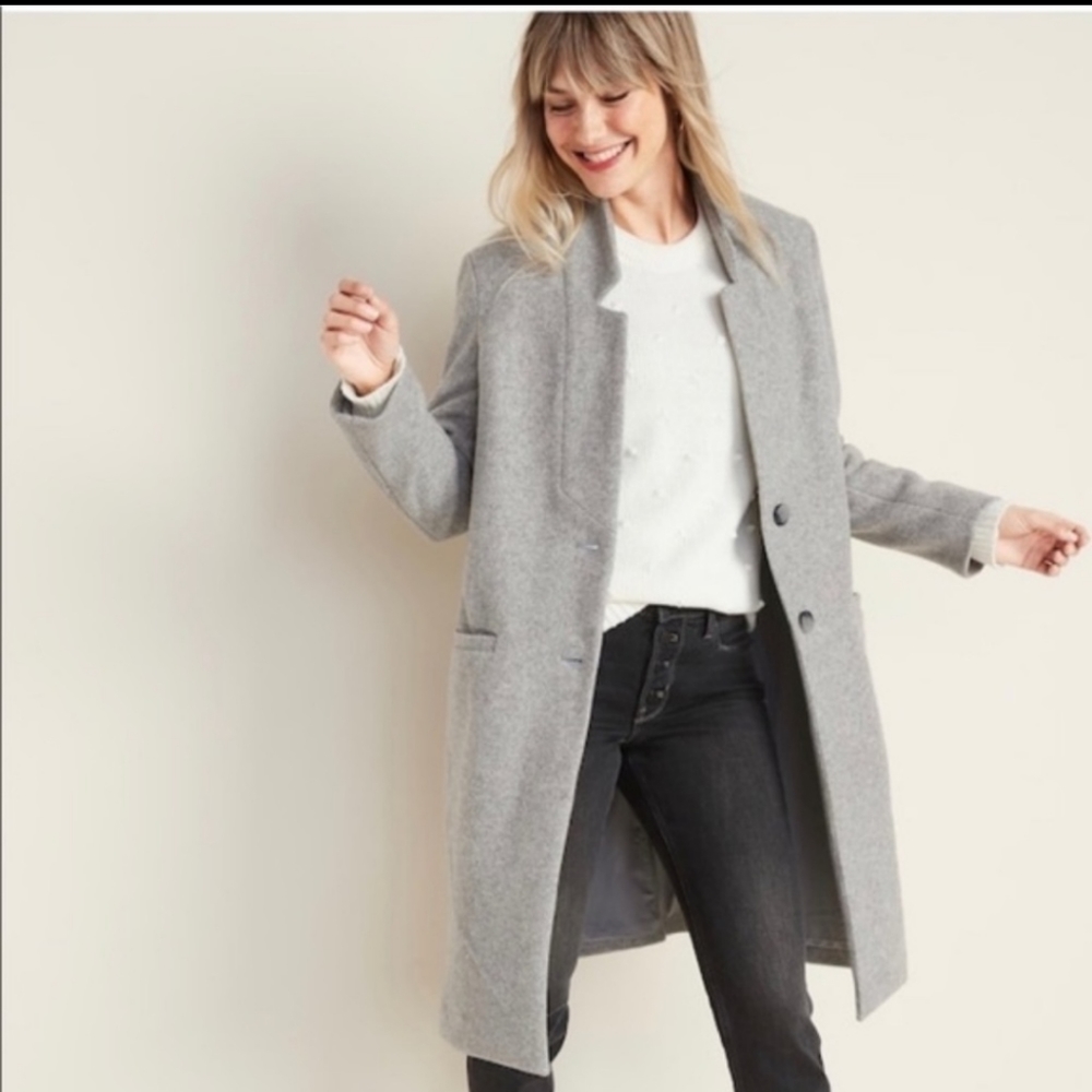 Old Navy Relaxed Soft Brushed Coat